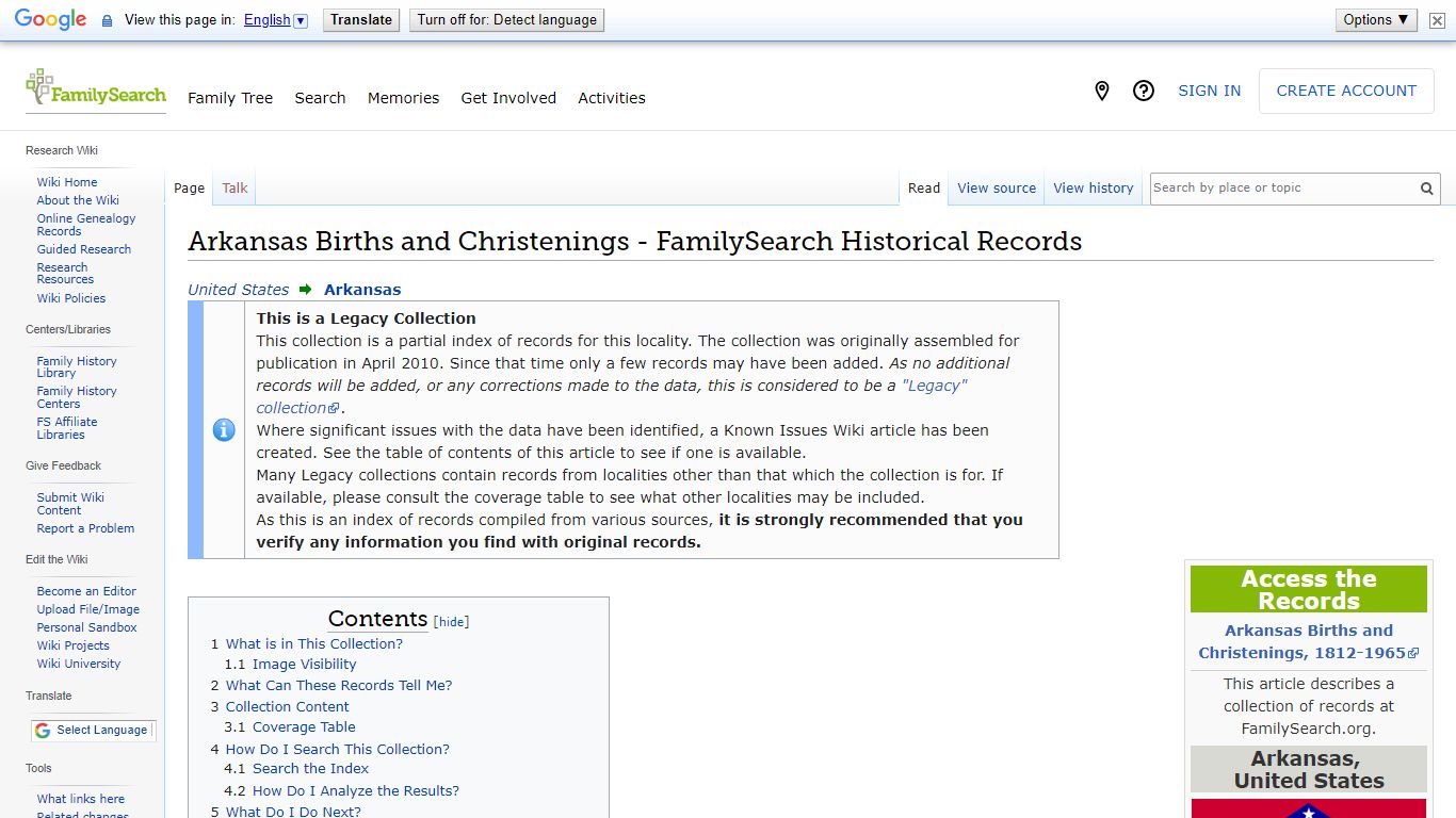 Arkansas Births and Christenings - FamilySearch Historical Records